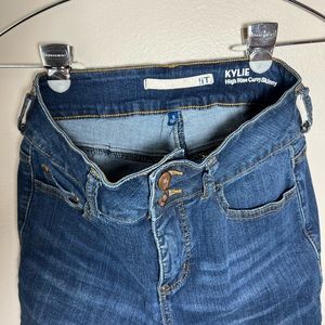 Kylie High Rise Blue Jeans